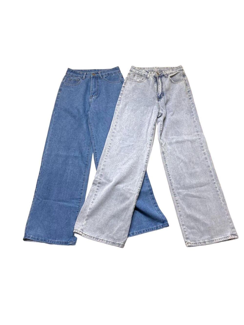 SHEIN Two-Pair Wide-Leg Jeans Lot, Size US 2